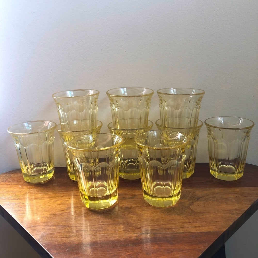 SET of 10 vintage Noritake Provincial juice glasses